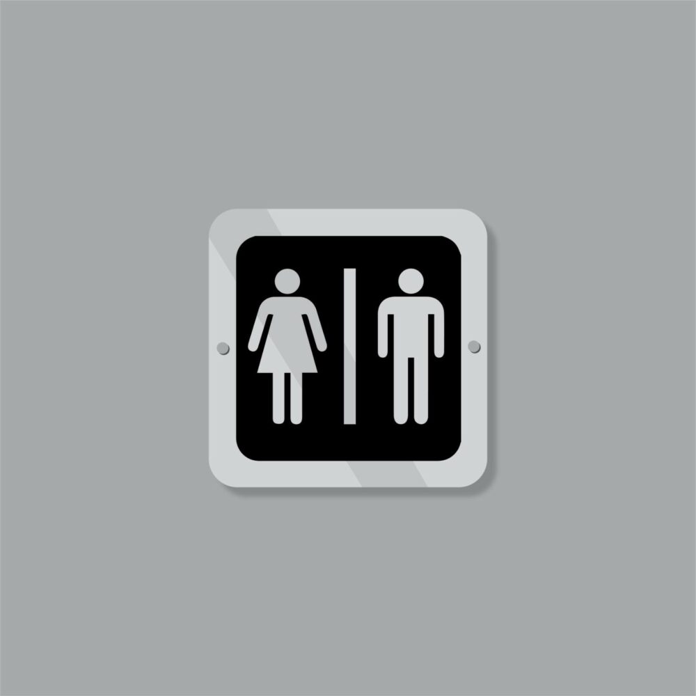 Cartello Toilette Uomo - Donna Regplex Segnaletica di Sicurezza - immagine 2