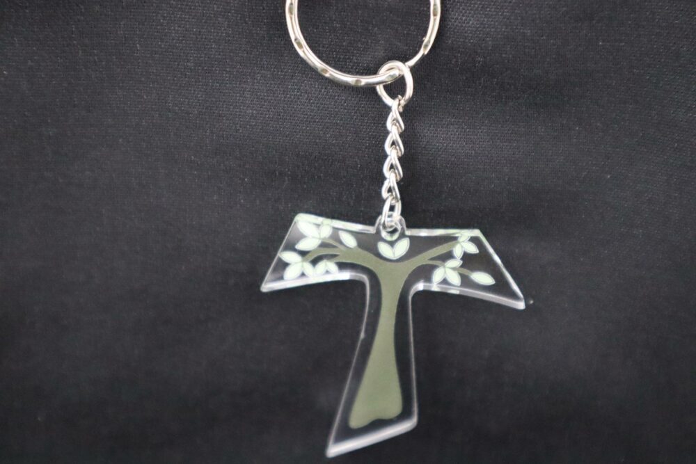 Croce Tau Religioso in Plexiglas in versione accessorio per Bomboniera Regplex Personalizzabile - immagine 2