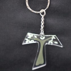 Croce Tau Religioso in Plexiglas in versione accessorio per Bomboniera Regplex Personalizzabile - immagine 2