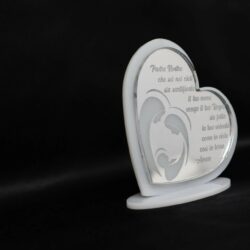 Cuore Preghiera in Plexiglas in versione accessorio per Bomboniera Regplex Personalizzabile - immagine 4
