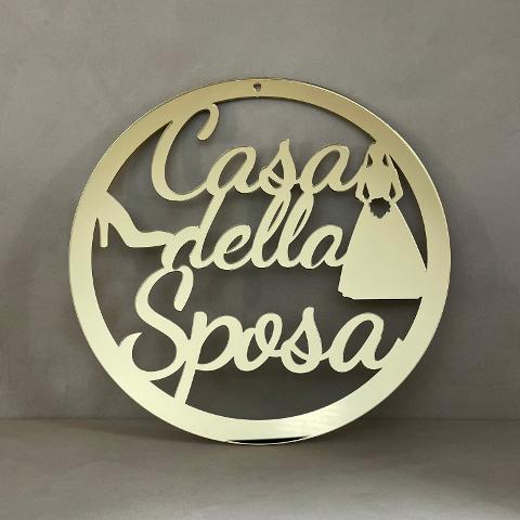 Dietro porta - Casa della Sposa - in Plexiglas Regplex Gadget Matrimonio