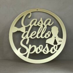 Dietro porta - Casa dello Sposo - in Plexiglas Regplex Gadget Matrimonio - immagine 2