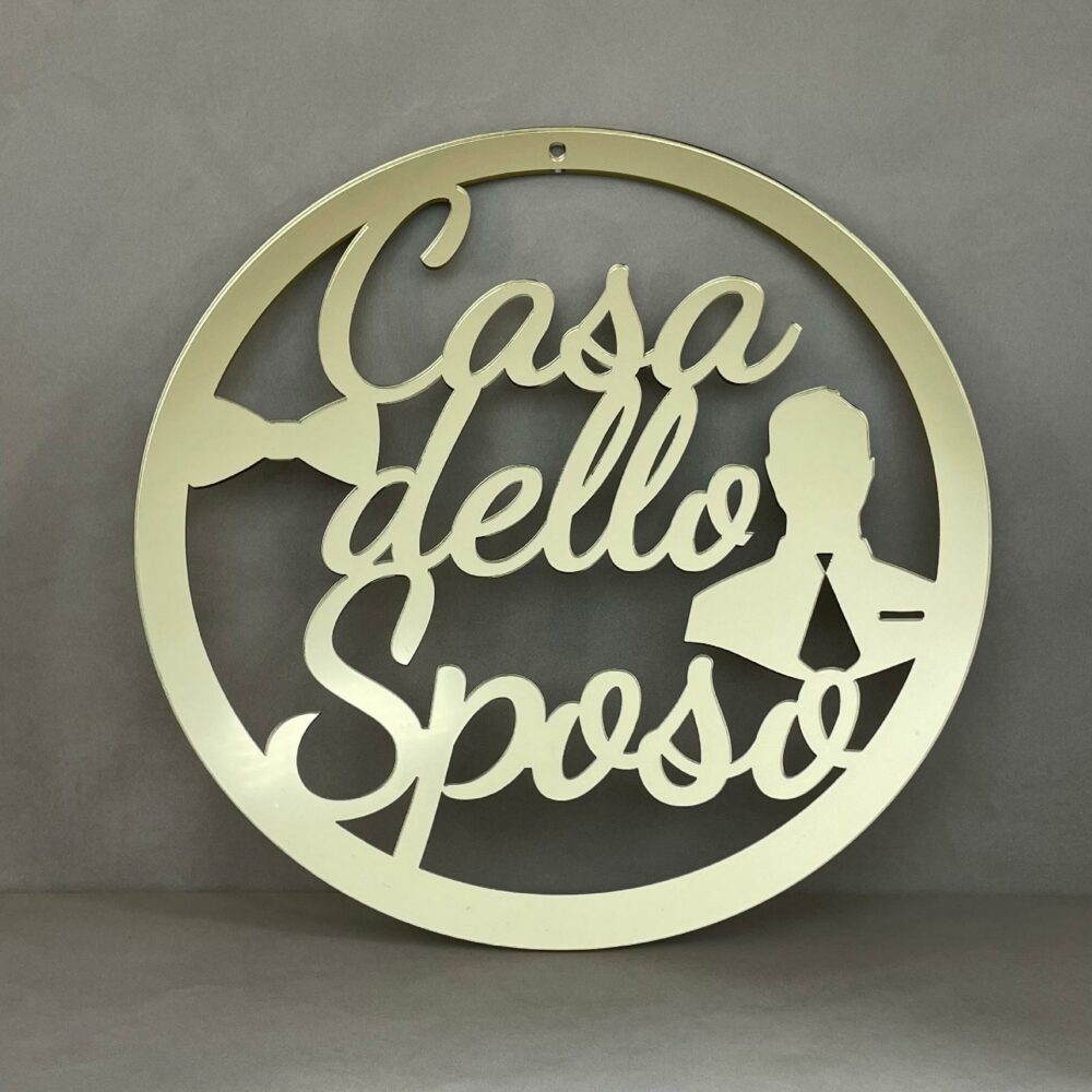 Dietro porta - Casa dello Sposo - in Plexiglas Regplex Gadget Matrimonio - immagine 3