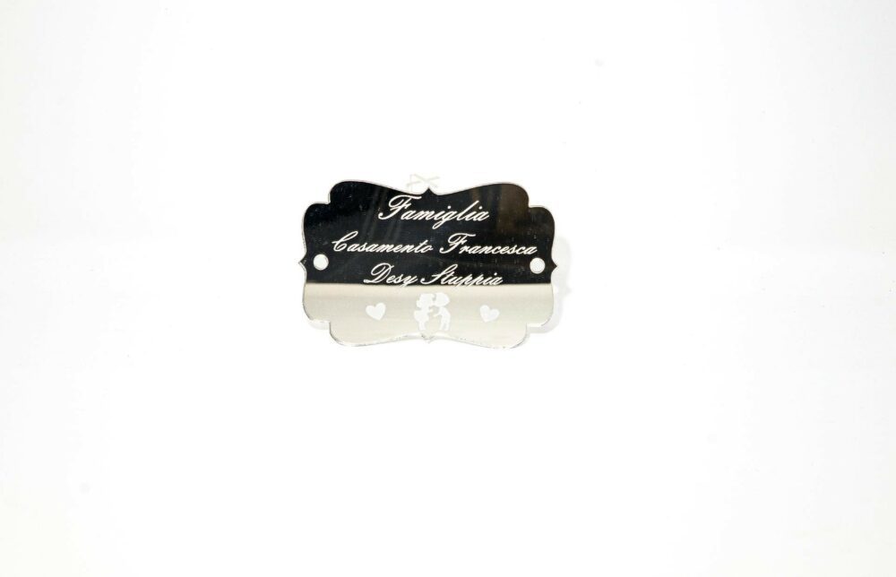 Dietro Porta in Plexiglas con stampa Innamorati Regplex Scritta Personalizzata - immagine 2