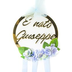 Dietro Porta Nascita in Plexiglas Regplex Con Scritta Personalizzata - immagine 2
