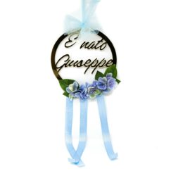 Dietro Porta Nascita in Plexiglas Regplex Con Scritta Personalizzata - immagine 4