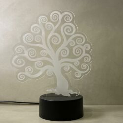 Lampada Albero della Vita con Scritta Personalizzata Regplex Base LED RGB - immagine 5