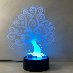 Lampada Albero della Vita con Scritta Personalizzata Regplex Base LED RGB - immagine 8
