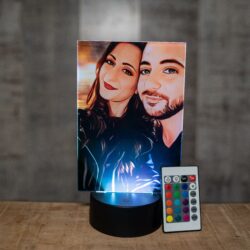Lampada con Stampa Personalizzata effetto Cartoon Regplex Base LED RGB - immagine 3