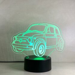 Lampada Fiat 500 con Scritta Personalizzata Regplex Base LED RGB - immagine 6