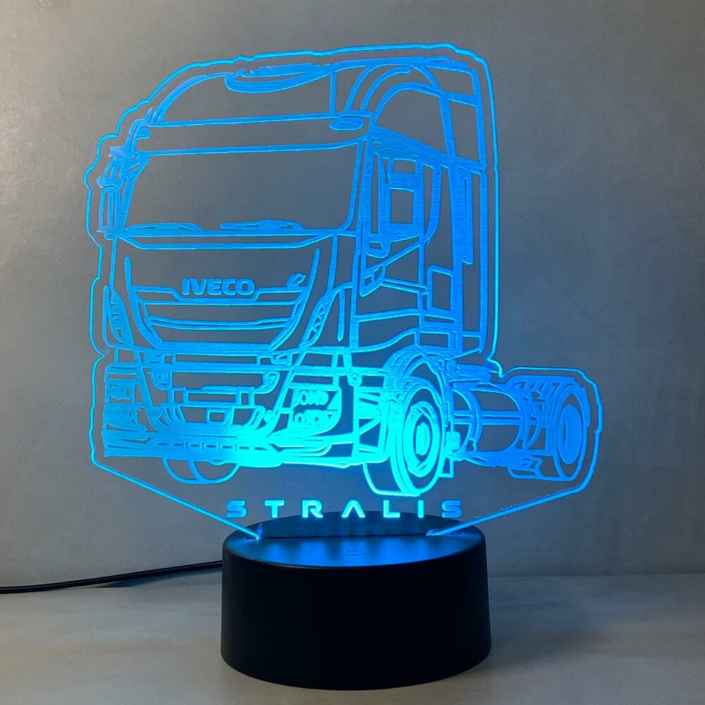 Lampada Iveco Stralis con Scritta Personalizzata Regplex Base LED RGB - immagine 7