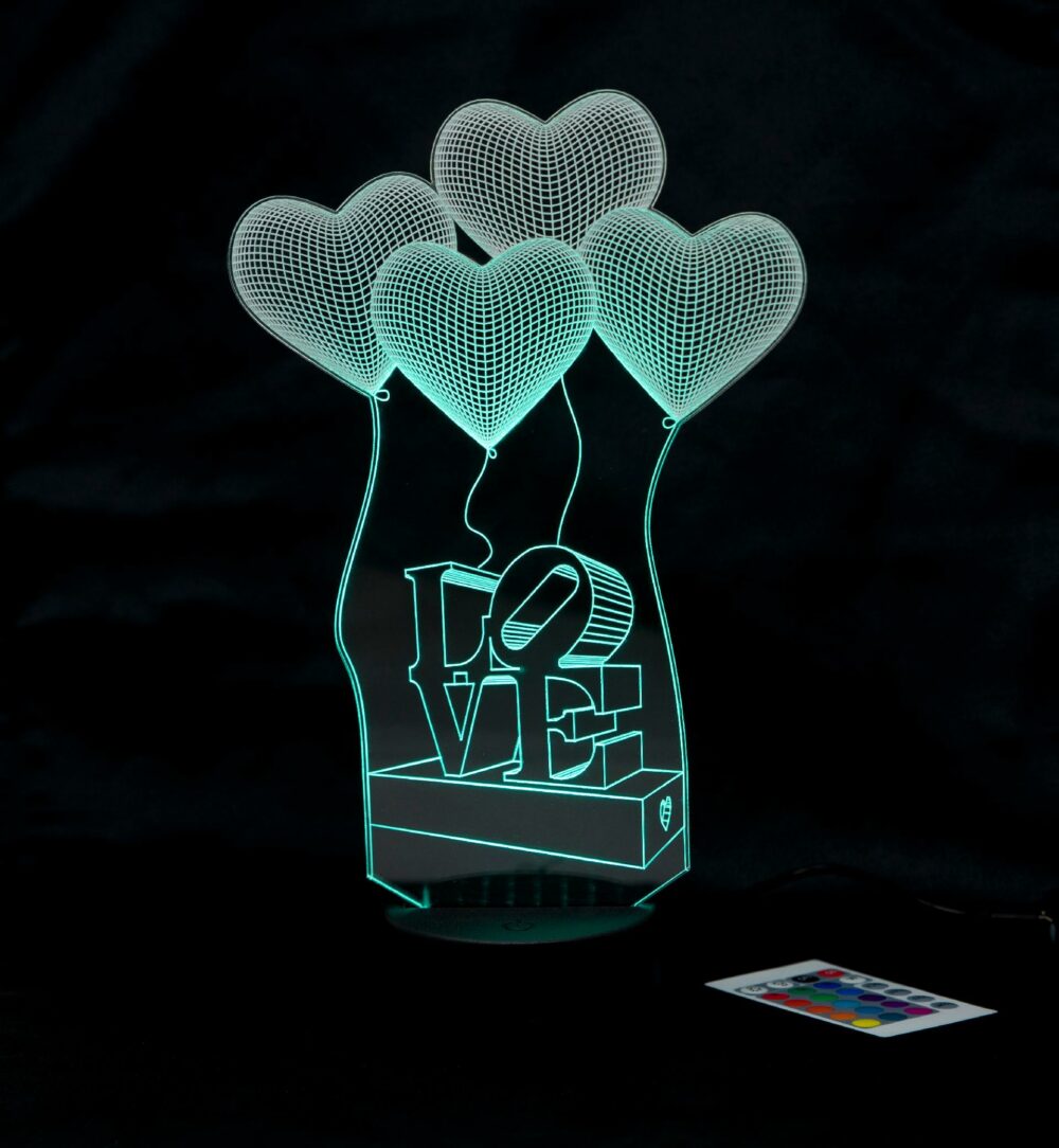 Lampada Love Regplex Base LED RGB - immagine 7