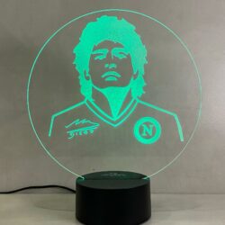 Lampada Maradona con Scritta Personalizzata Regplex Base LED RGB - immagine 5