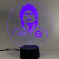 Lampada Maradona con Scritta Personalizzata Regplex Base LED RGB - immagine 6