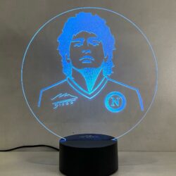 Lampada Maradona con Scritta Personalizzata Regplex Base LED RGB - immagine 7