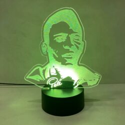 Lampada Pelè con Scritta Personalizzata Regplex Base LED RGB - immagine 3