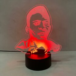 Lampada Pelè con Scritta Personalizzata Regplex Base LED RGB - immagine 5