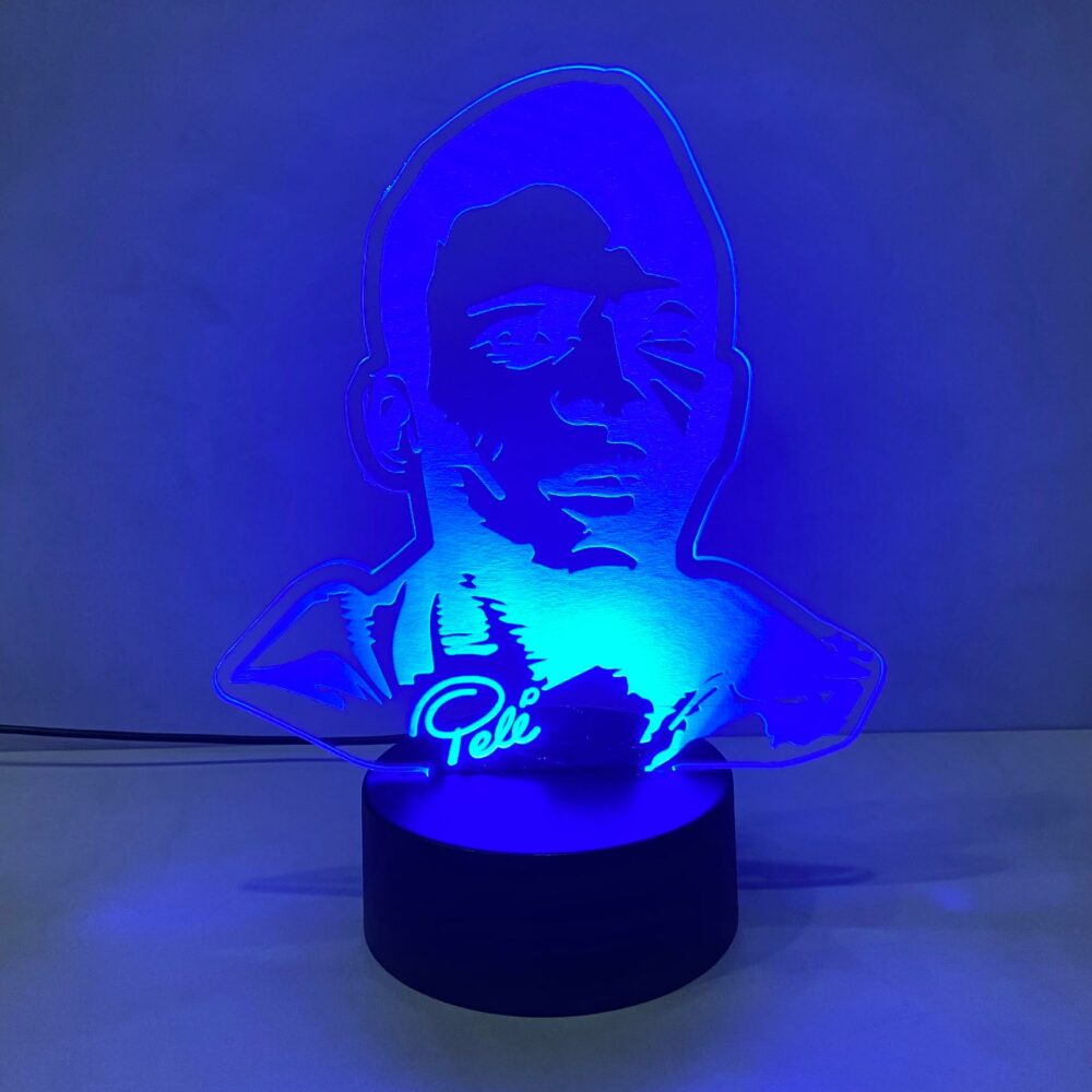 Lampada Pelè con Scritta Personalizzata Regplex Base LED RGB - immagine 7