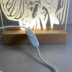 Lampada Sacra Famiglia con Base in legno Regplex Base LED - immagine 4