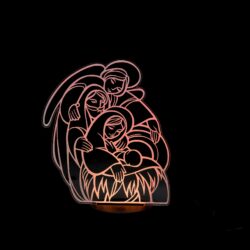 Lampada Sacra Famiglia Regplex Base LED RGB - immagine 3