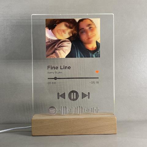Lampada Spotify con Base in legno Regplex Base LED
