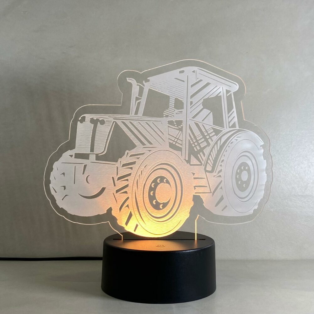 Lampada Trattore con Scritta Personalizzata Regplex Base LED RGB - immagine 2