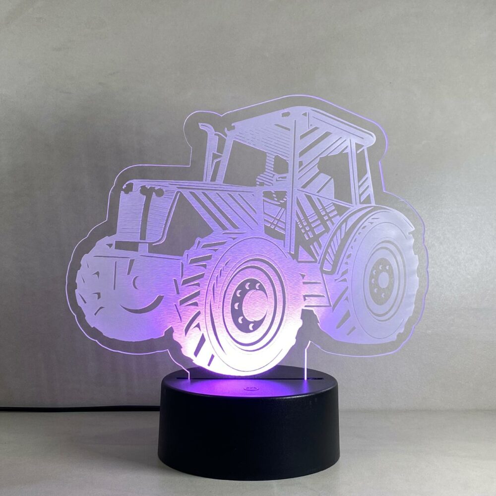Lampada Trattore con Scritta Personalizzata Regplex Base LED RGB - immagine 5