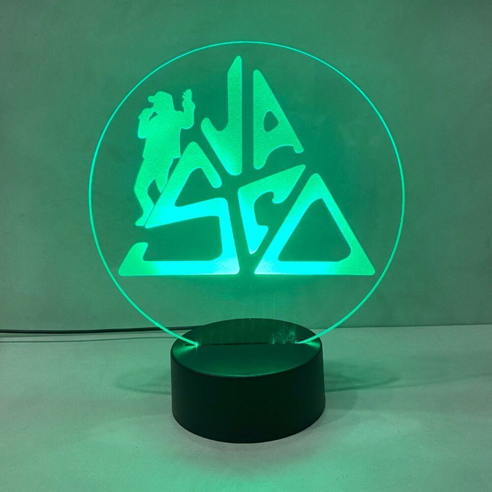 Lampada Vasco Rossi con Scritta Personalizzata Regplex Base LED RGB - immagine 4