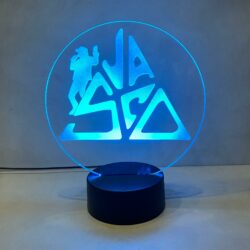 Lampada Vasco Rossi con Scritta Personalizzata Regplex Base LED RGB - immagine 5