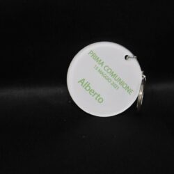 Medaglietta Portachiave/Calamita in Plexiglas in versione accessorio per Bomboniera Regplex Personalizzata - immagine 2