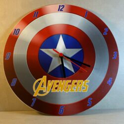 Orologio da parete in Plexiglas Captain America's shield Regplex tema Marvel - immagine 4