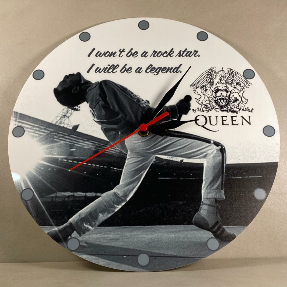 Orologio da parete in Plexiglas Freddie Mercury Regplex tema Rock Band - immagine 4