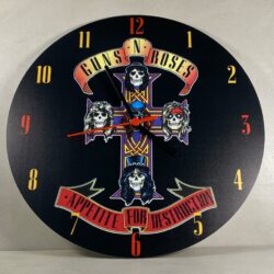 Orologio da parete in Plexiglas Guns N' Roses AFD Regplex tema Rock Band - immagine 4
