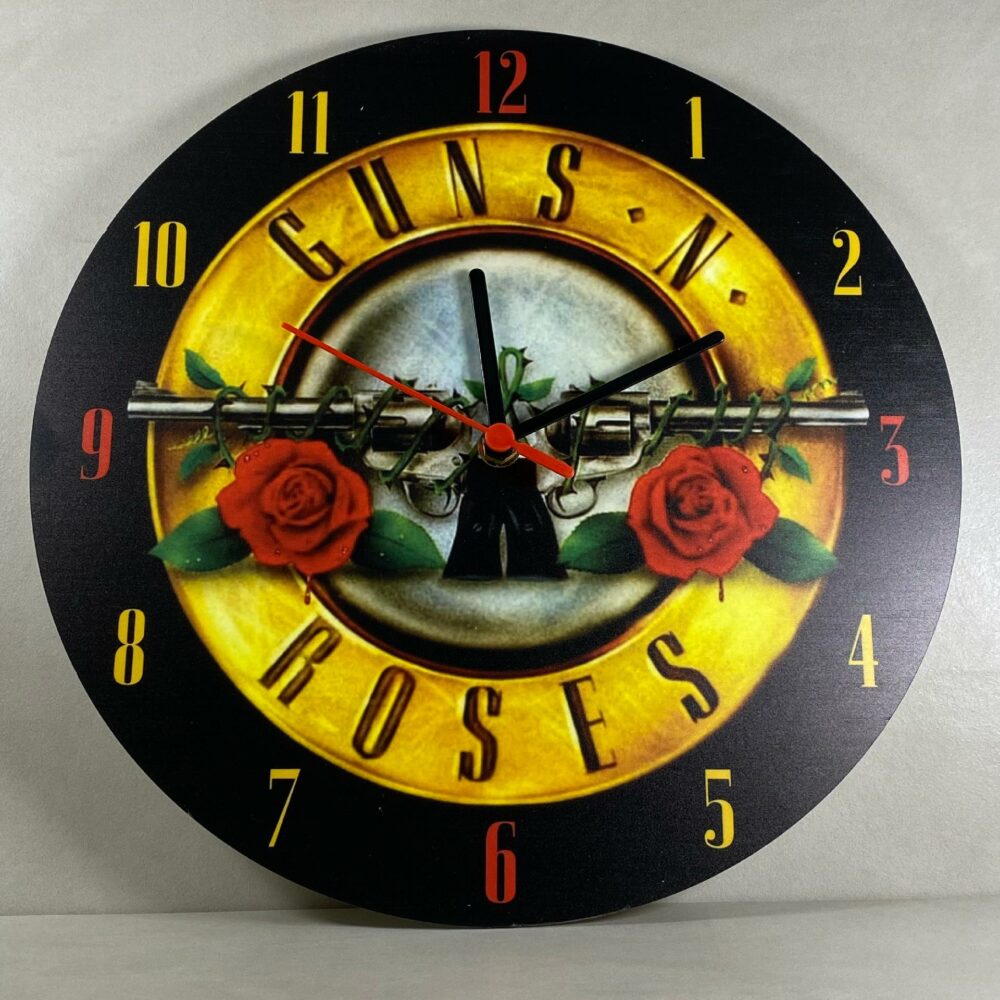 Orologio da parete in Plexiglas Guns N' Roses Regplex tema Rock Band - immagine 3