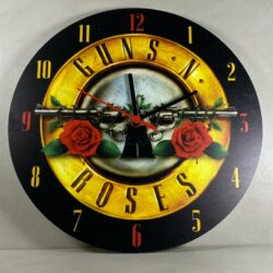 Orologio da parete in Plexiglas Guns N' Roses Regplex tema Rock Band - immagine 3