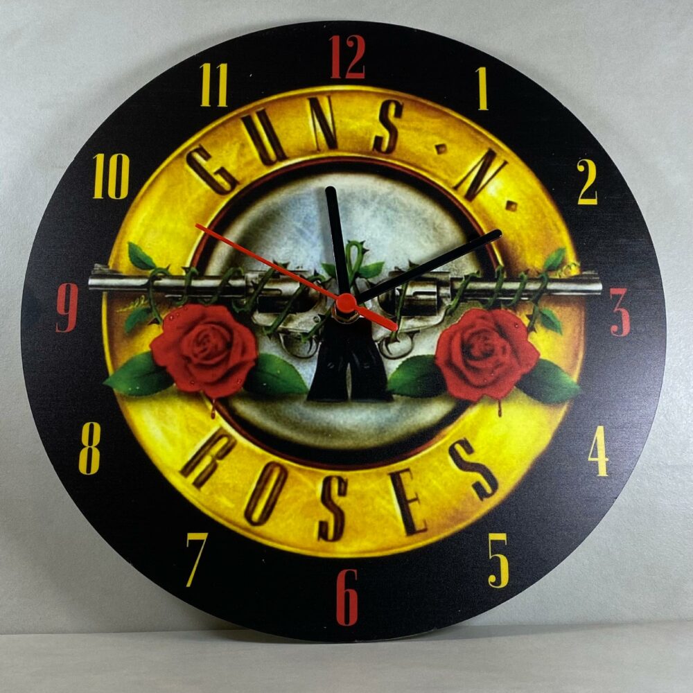 Orologio da parete in Plexiglas Guns N' Roses Regplex tema Rock Band - immagine 4