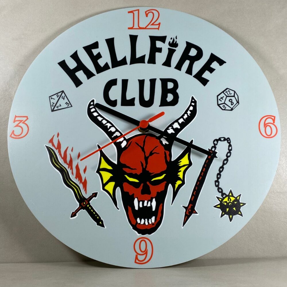 Orologio da parete in Plexiglas Hellfire Club Regplex tema Serie TV - immagine 2