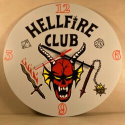 Orologio da parete in Plexiglas Hellfire Club Regplex tema Serie TV - immagine 4