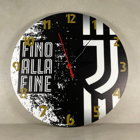Orologio da parete in Plexiglas Juventus Regplex tema Squadre Calcio