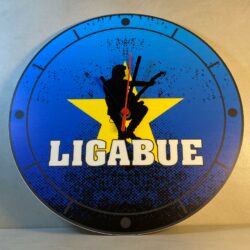 Orologio da parete in Plexiglas Ligabue Europe Tour Regplex tema Rock Band - immagine 2