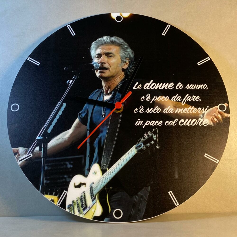 Orologio da parete in Plexiglas Ligabue Regplex tema Rock Band - immagine 3