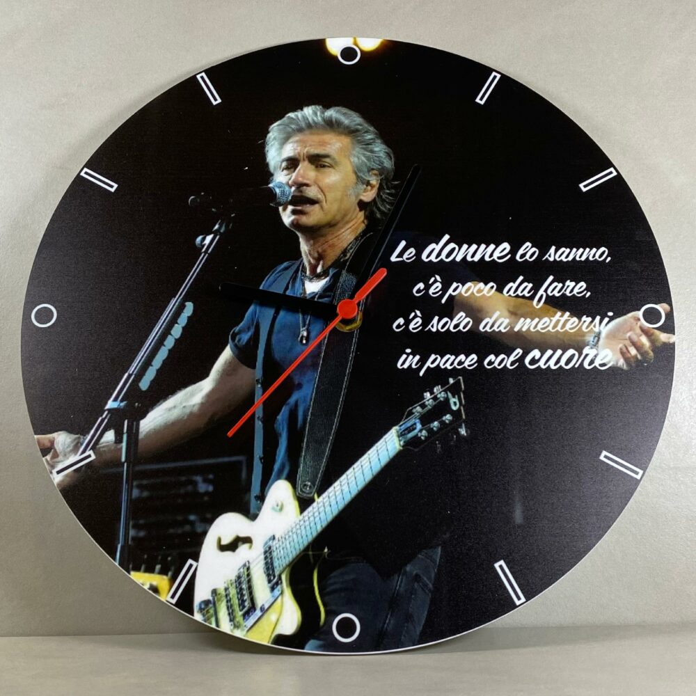 Orologio da parete in Plexiglas Ligabue Regplex tema Rock Band - immagine 4