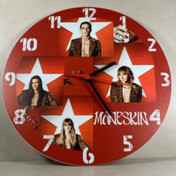 Orologio da parete in Plexiglas Maneskin Regplex tema Rock Band - immagine 4