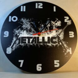 Orologio da parete in Plexiglas Metallica con chitarra ESP Regplex tema Rock Band - immagine 3