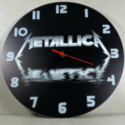 Orologio da parete in Plexiglas Metallica Regplex tema Rock Band