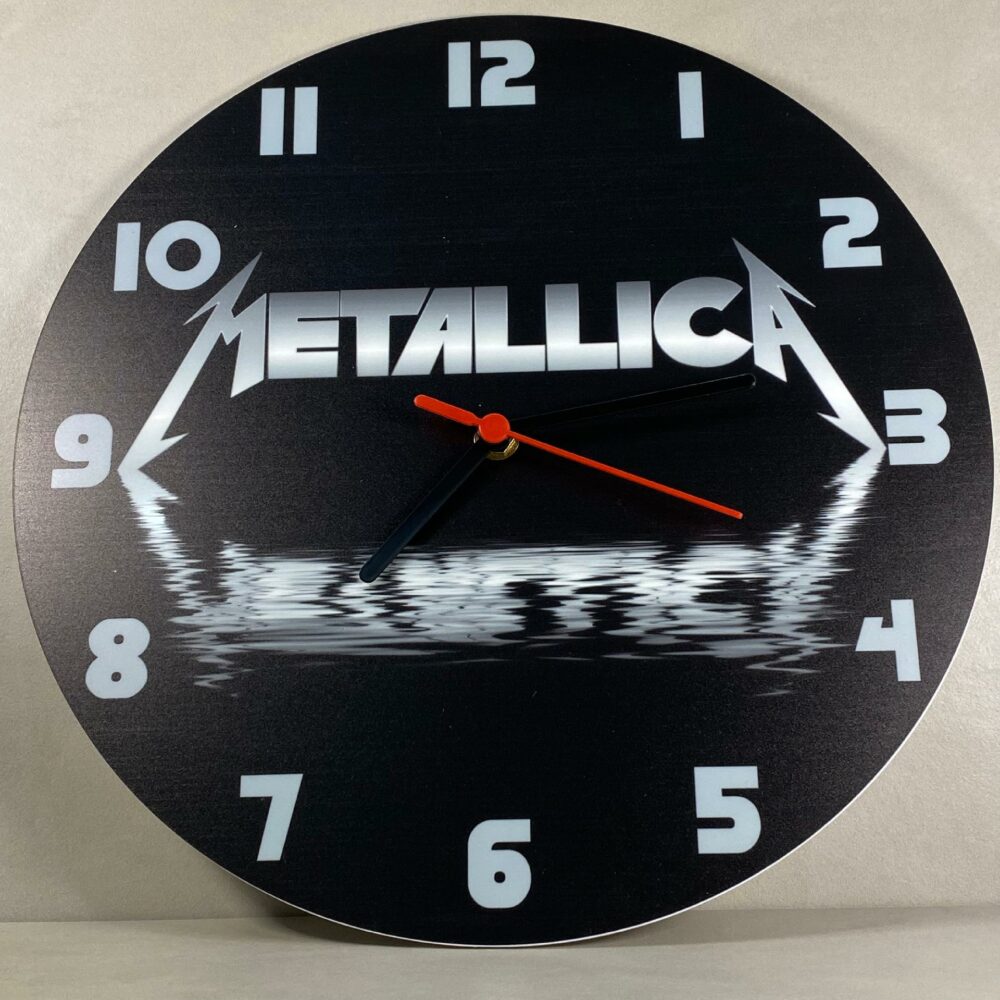 Orologio da parete in Plexiglas Metallica Regplex tema Rock Band - immagine 5
