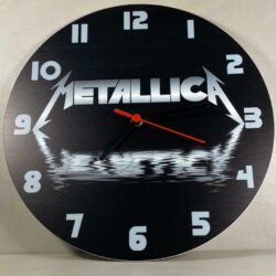 Orologio da parete in Plexiglas Metallica Regplex tema Rock Band - immagine 5