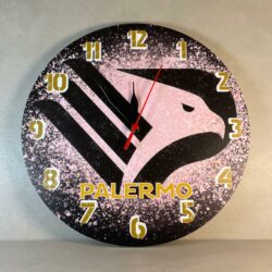 Orologio da parete in Plexiglas Palermo Regplex tema Squadre Calcio - immagine 4