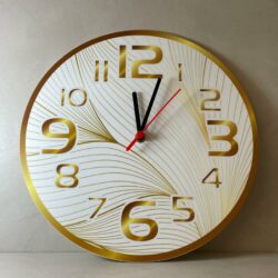 Orologio da parete in Plexiglas Regplex Stile Moderno Linee Gold - immagine 2