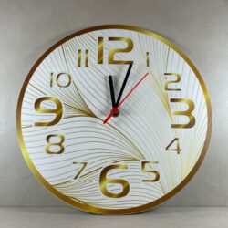 Orologio da parete in Plexiglas Regplex Stile Moderno Linee Gold - immagine 3